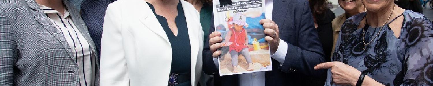 Julie Price signs the multi employer agreement with the Australian Government