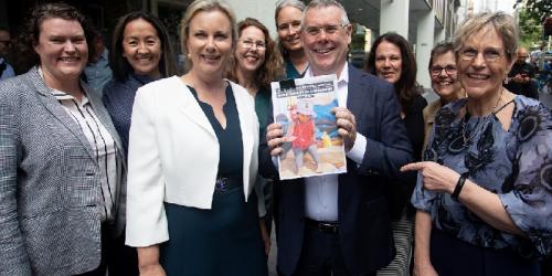 Julie Price signs the multi employer agreement with the Australian Government
